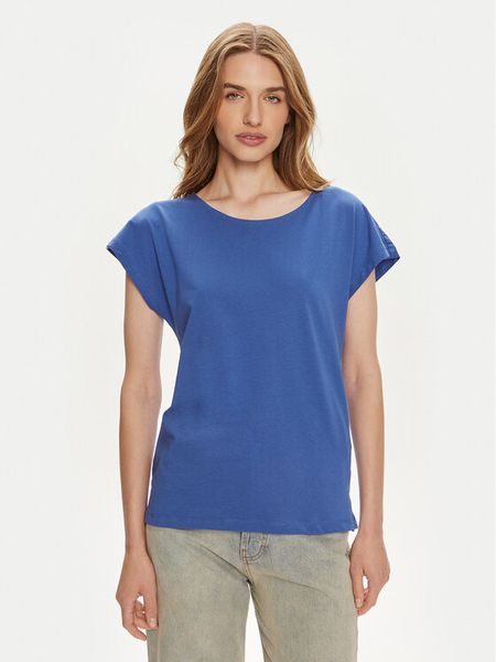 ONLY Bluzka May 15286933 Niebieski Regular Fit. Niebieskie bluzki ONLY, s, bez wzorów, z bawełny, bez kołnierzyka, bez ramiączek. Za 39.99 zł.