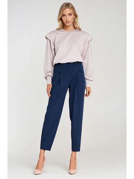 Nife Spodnie w kolorze niebieskim rozmiar: 40. Niebieskie spodnie materiałowe Nife, bez wzorów, z materiału. Za 143.90 zł.