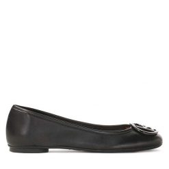 Baleriny Kazar. Czarne baleriny Kazar, bez wzorów, bez obcasa, bez zapięcia. Za 429.00 zł.