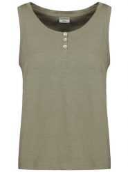Eight2Nine Top w kolorze khaki rozmiar: XS. Brązowe topy Eight2Nine, xs, bez wzorów, z bawełny, bez kołnierzyka, bez ramiączek. Za 28.51 zł.