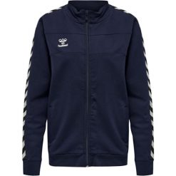 Damska bluza dresowa zapinana na zamek Hummel Move Classic. Niebieskie bluzy bez kaptura Hummel, m, bez wzorów, z dresówki, bez kaptura, na fitness i siłownię. Za 288.50 zł.