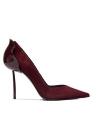 Le Silla Szpilki 3115E090BXPPVEL Czerwony. Czerwone szpilki LE SILLA, bez wzorów, ze skóry, bez obcasa, na szpilce, bez zapięcia. Za 2,709.00 zł.