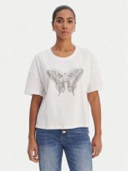 Fracomina T-Shirt FR26ST3046J401N5 Biały Regular Fit. Białe t-shirty Fracomina, s, bez wzorów, z bawełny, bez kołnierzyka, bez ramiączek. Za 239.99 zł.