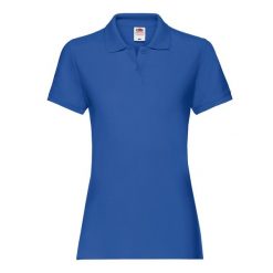 Damska Koszulka Polo Premium Plain. Niebieskie t-shirty sportowe fruit of the loom, m, bez wzorów, bez ramiączek. Za 55.99 zł.