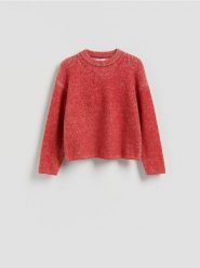 Strukturalny sweter - wielobarwny. Swetry Reserved, l, bez wzorów, z dzianiny, klasyczne, bez ramiączek. Za 149.99 zł.