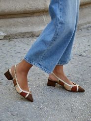 Bellucci Czółenka w kolorze brązowym rozmiar: 38. Brązowe czółenka Bellucci, bez wzorów, klasyczne, bez obcasa, bez zapięcia. Za 117.99 zł.