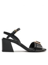 Furla Sandały YH70FZE-Y62000-O6000 Czarny. Czarne sandały Furla, bez wzorów, ze skóry, bez obcasa, na słupku, bez zapięcia. Za 999.99 zł.