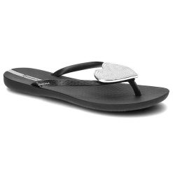 Czarne Japonki Ipanema Wodoodporne Klapki Damskie. Czarne japonki Ipanema, z aplikacjami, eleganckie. Za 89.99 zł.