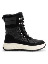 TRAVELIN' Kozaki zimowe w kolorze czarnym rozmiar: 39. Czarne kozaki Travelin', na zimę, bez wzorów, z materiału, eleganckie, bez obcasa, bez zapięcia. Za 448.99 zł.
