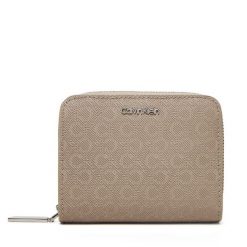 Mały Portfel Damski Calvin Klein. Brązowe portfele Calvin Klein, bez wzorów. Za 259.99 zł.