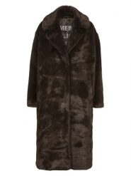 Herrlicher Płaszcz pluszowy w kolorze ciemnobrązowym rozmiar: XL. Brązowe płaszcze Herrlicher, xl, bez wzorów, bez kaptura. Za 382.99 zł.