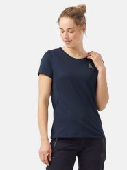 Odlo Koszulka sportowa "F-Dry" w kolorze granatowym rozmiar: M. Niebieskie t-shirty sportowe ODLO, m, bez wzorów, z materiału, bez ramiączek, outdoorowe. Za 119.12 zł.