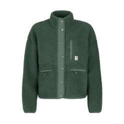 Polar damski zapinany na zamek Protest LUX. Zielone bluzy z polaru Protest, bez wzorów, z polaru. Za 342.50 zł.