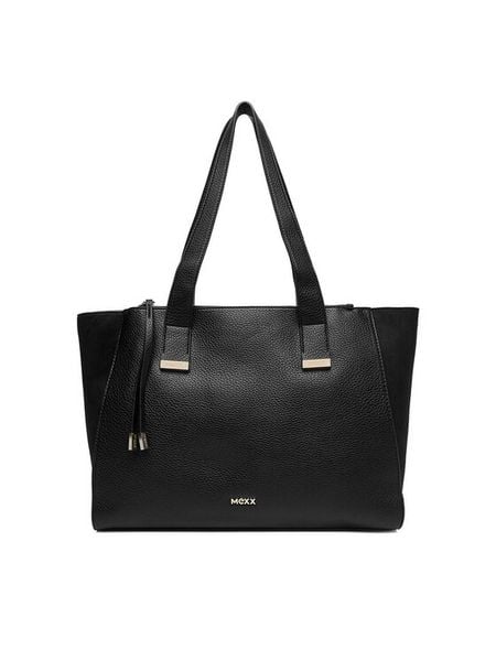 MEXX Torebka C-MEXX-L-019-08 Czarny. Czarne shopper bag Mexx, bez wzorów, z materiału, bez dodatków. Za 249.99 zł.