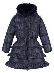 Le Chic Płaszcz pikowany "Blight" w kolorze granatowym rozmiar: 146/152. Niebieskie płaszcze Le Chic, bez wzorów, z tkaniny, bez kaptura. Za 264.77 zł.