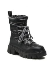 Jenny Fairy Trzewiki HY211257 Czarny. Czarne botki Jenny Fairy, bez wzorów, z materiału, bez obcasa, na płaskiej podeszwie, bez zapięcia. Za 129.99 zł.