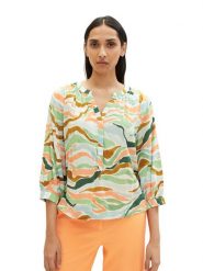 Tom Tailor Bluzka 1035880 Kolorowy. Bluzki Tom Tailor, bez wzorów, z bawełny, bez kołnierzyka, bez ramiączek. Za 69.99 zł.
