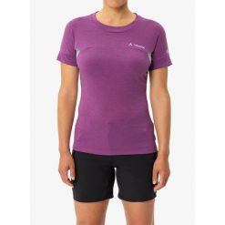 Koszulka damska Vaude Scopi T-Shirt IV. Fioletowe t-shirty sportowe Vaude, bez wzorów, bez ramiączek. Za 209.99 zł.