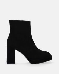 CZARNE BOTKI Z NUBUKU 433 121 CAM NERO. Czarne botki Venezia, bez wzorów, z nubiku, bez obcasa, bez zapięcia. Za 359.00 zł.