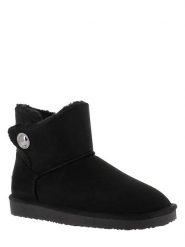 ISLAND BOOT Botki zimowe "Catalina" w kolorze czarnym rozmiar: 38. Czarne botki Island Boot, bez wzorów, z materiału, bez obcasa, bez zapięcia. Za 151.17 zł.