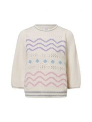 Nümph sweter z dzianiny - Nufurmento Kobiety biały, L. Białe swetry Nümph, l, bez wzorów, z dzianiny, eleganckie, bez ramiączek. Za 279.95 zł.