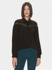 Liu Jo Koszula MF3137 T9121 Czarny Relaxed Fit. Czarne koszule Liu Jo, bez wzorów, z syntetyku, bez kołnierzyka, bez ramiączek. Za 489.99 zł.