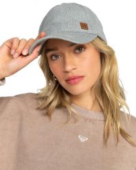 Czapka baseballowa dla Kobiety EXTRA INNINGS Szary. Szare czapki z daszkiem Roxy, bez wzorów, z bawełny. Za 49.99 zł.
