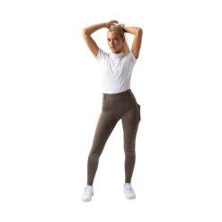 Damskie legginsy jeździeckie Horze Dea. Brązowe legginsy HORZE, bez wzorów, z materiału. Za 175.00 zł.