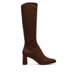 Kozaki Steve Madden. Brązowe kozaki Steve Madden, bez wzorów, bez obcasa, na płaskiej podeszwie, bez zapięcia. Za 599.99 zł.