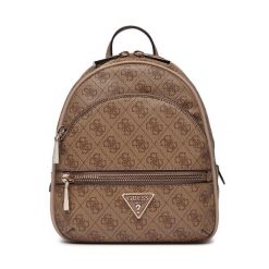 Plecak Guess. Brązowe plecaki Guess, z aplikacjami, bez dodatków. Za 539.99 zł.