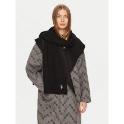 Szalik KARL LAGERFELD. Czarne szaliki i kominy KARL LAGERFELD, bez wzorów. Za 649.99 zł.