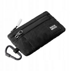 Portfel Rockbros Outdoor z Karabińczykiem - Wytrzymały Ultralekki 0,13l. Czarne portfele ROCKBROS, bez wzorów. Za 49.99 zł.