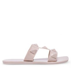 Klapki JENNY. Brązowe klapki Jenny, bez wzorów, bez obcasa, bez zapięcia. Za 39.99 zł.