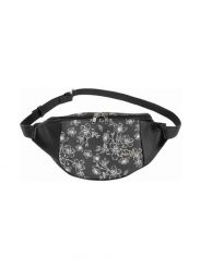 Nerka Priya z metalowymi detalami Blossom – czarna Meatfly. Czerwone nerki i saszetki Meatfly, bez wzorów, z materiału, eleganckie, bez dodatków. Za 152.99 zł.