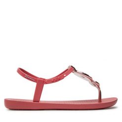 Sandały Ipanema. Czerwone sandały Ipanema, bez wzorów, bez obcasa, na płaskiej podeszwie, bez zapięcia. Za 129.99 zł.