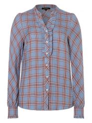 More & More Bluzka w kolorze jasnobrązowo-niebieskim rozmiar: 46. Brązowe bluzki More & More, s, bez wzorów, z wiskozy, klasyczne, bez kołnierzyka, bez ramiączek. Za 86.99 zł.