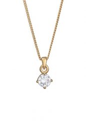 Elli PREMIUM Damski wisiorek pasjans mieniący się moissanitem ze srebra próby 925 Sterling Silver Naszyjniki 1 ct. Szare naszyjniki Elli PREMIUM, z materiału, z diamentem, srebrne. Za 343.99 zł.