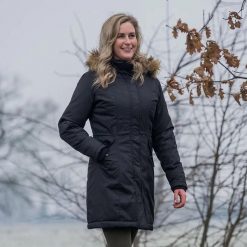 Parka Horka Typhoon. Czarne płaszcze Horka, bez wzorów, sportowe, bez kaptura. W wyprzedaży za 630.50 zł.