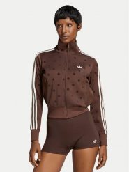 Adidas Bluza Satin Polka Dots Tt Track Top LI2855 Brązowy Regular Fit. Brązowe bluzy adidas, s, bez wzorów, bez ramiączek, bez kaptura. Za 328.99 zł.