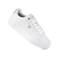 Damskie buty sneakersy sportowe ekoskóra białe GAP PORTLAND. Białe buty treningowe GAP, bez wzorów, bez zapięcia. Za 199.00 zł.