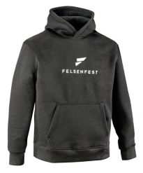Bluza rozgrzewkowa Slopers. Czarne bluzy FELSENFEST, l, z aplikacjami, z materiału, z kapturem, na fitness i siłownię. Za 289.99 zł.