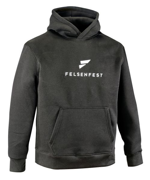 Bluza rozgrzewkowa Slopers. Czarne bluzy FELSENFEST, l, z aplikacjami, z materiału, z kapturem, na fitness i siłownię. Za 289.99 zł.