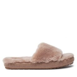 Kapcie EMU Australia. Brązowe kapcie Emu Australia, bez wzorów. Za 299.99 zł.