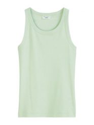 Marc O´Polo Top w kolorze miętowym rozmiar: XL. Zielone topy xl, bez wzorów, z bawełny, bez kołnierzyka, bez ramiączek. Za 97.05 zł.