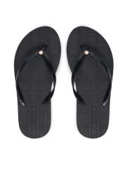 Barbour Japonki Tilda LBS0021BK93 Czarny. Czarne japonki Barbour, bez wzorów, z syntetyku. Za 179.99 zł.