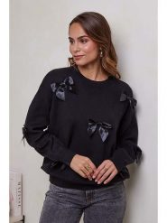Soft Cashmere Sweter w kolorze czarnym rozmiar: 34/36. Czarne swetry Soft Cashmere, bez wzorów, klasyczne, bez ramiączek. Za 152.99 zł.