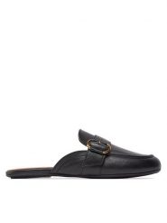 Geox Klapki D Palmaria D45MUF 00046 C9999 Czarny. Czarne klapki Geox, bez wzorów, ze skóry, bez obcasa, bez zapięcia. Za 329.99 zł.