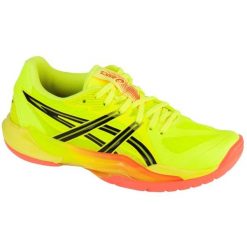 Buty Asics Powerbreak Ff Paris 1072A110-750 żółte. Żółte buty treningowe bez wzorów, z gumy, bez zapięcia, do siatkówki. Za 740.46 zł.