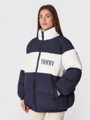 Tommy Jeans Kurtka puchowa Fashion DW0DW14306 Granatowy Oversize. Niebieskie kurtki Tommy Jeans, na zimę, l, bez wzorów, z jeansu, bez kaptura. Za 729.99 zł.