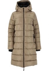 Parka dla kobiet Whistler Amaret. Brązowe płaszcze WHISTLER, na zimę, m, bez wzorów, z poliesteru, eleganckie, bez kaptura. Za 269.99 zł.